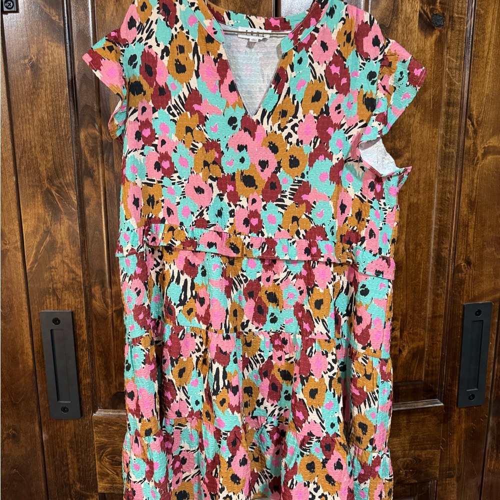 Colorful Floral THML Dress